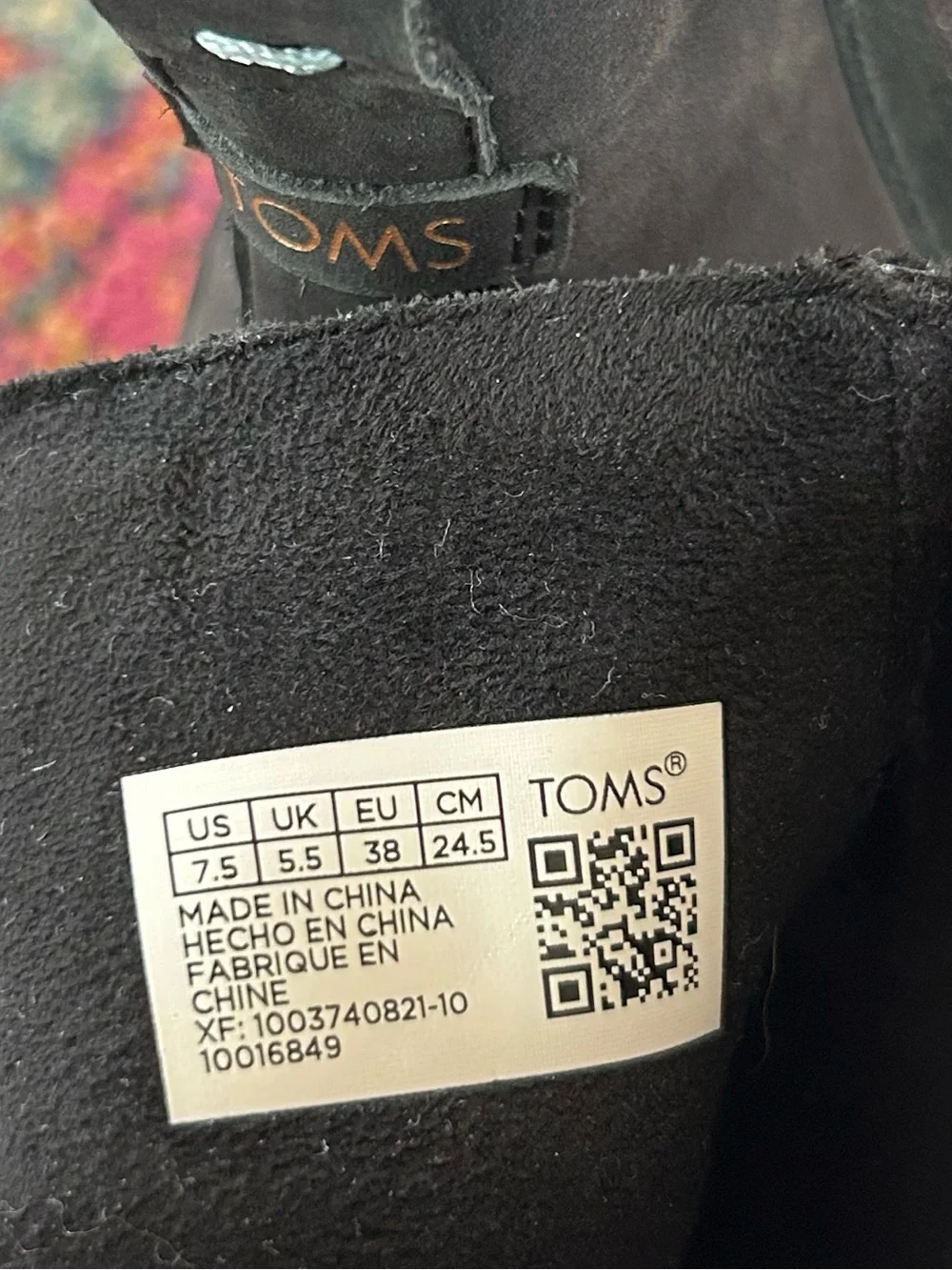 TOMS | Women’s Black Raven Wedge Water Resistant Ankle Boots Brown Platform 7.5